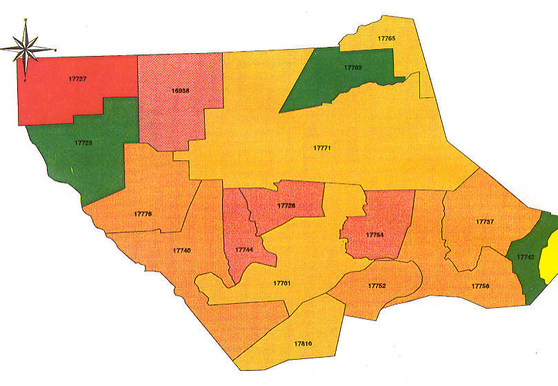 Pennsylvania Radon Map, Bucks County Radon, Northampton County Radon ...